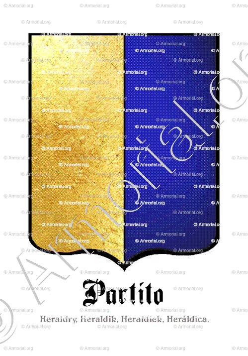 PARTITO_Heraldry, Heraldik, Heraldiek, Heráldica._Blason