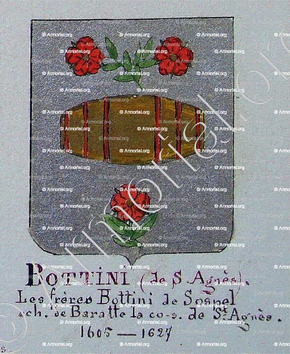 BOTTINI de Sainte Agnès_Armorial Nice. (J. Casal, 1902) (Bibl. mun. de Nice)_France (i)