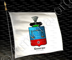 drapeau-LAMARQUE_Chevalier d'Empire_France.