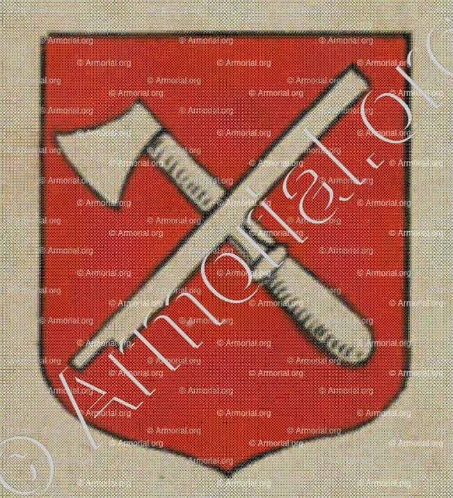 La Communauté des Charpentiers de la ville de Bergtzabern (Alsace)_Blason enregistré sous le règne de Louis XIV_France 