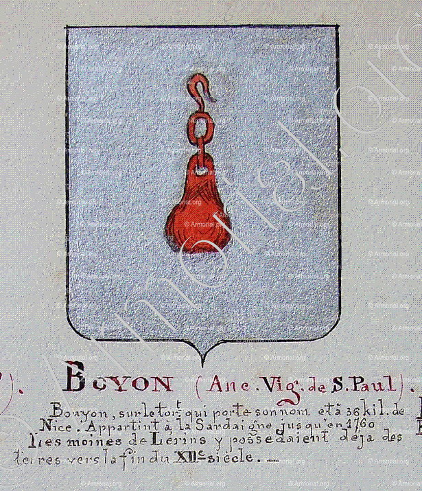 BOUYON_Armorial Nice. (J. Casal, 1902) (Bibl. mun. de Nice)_France (i)
