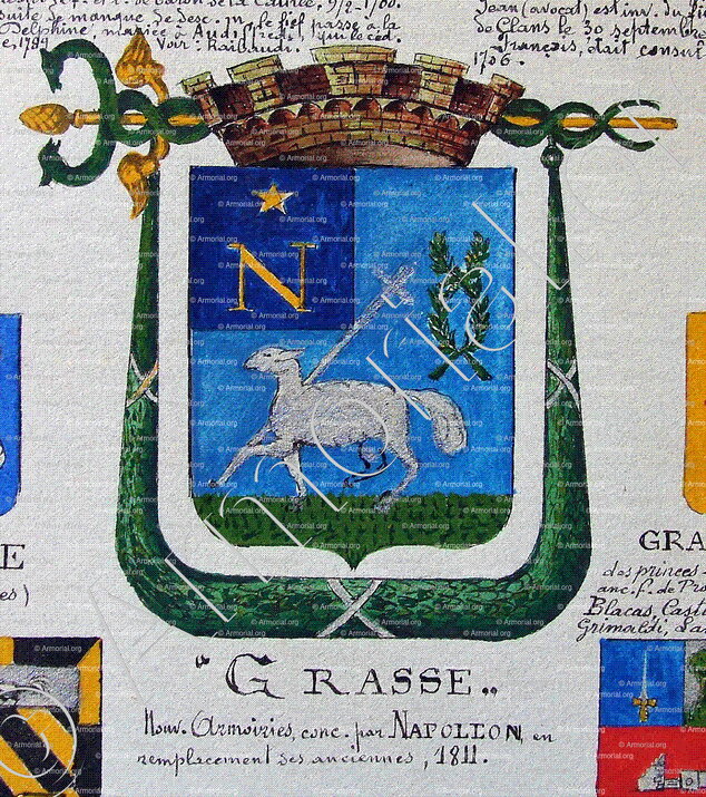 GRASSE_Armorial Nice. (J. Casal, 1903) (Bibl. mun. de Nice)_France (sous Napolleon, 1811) (1)