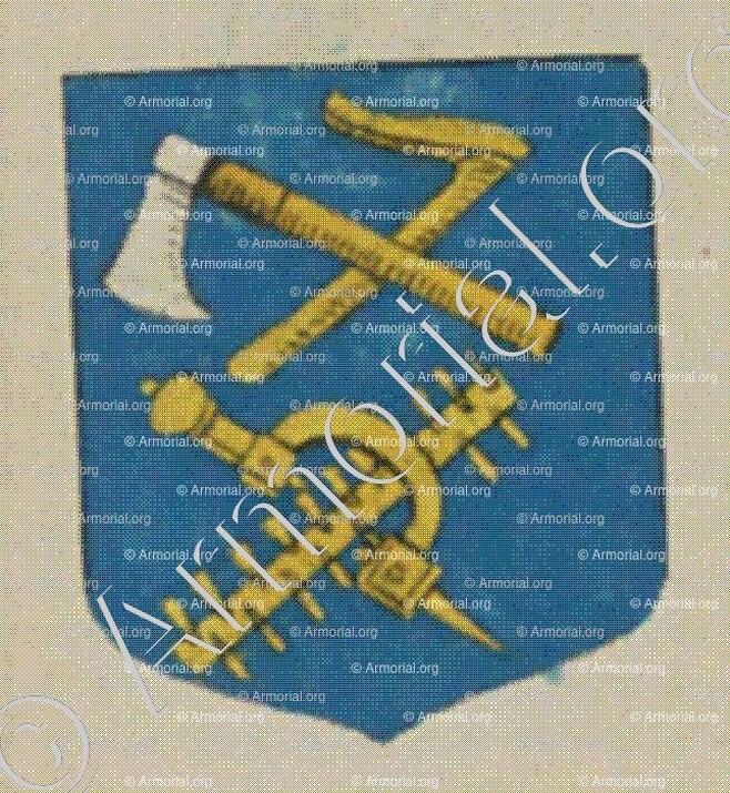 La Communauté des Charpentiers de Marsleim (Alsace)_Blason enregistré sous le règne de Louis XIV_France 