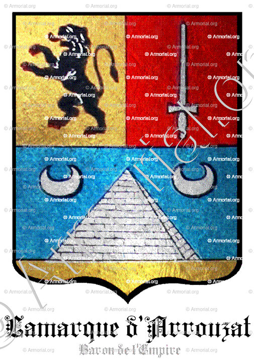 LAMARQUE d'ARROUZAT_Baron d'Empire_France