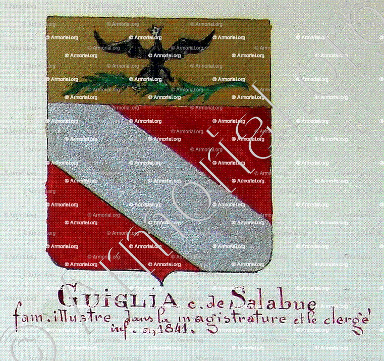 GUIGLIA (de Salabue)_Armorial Nice. (J. Casal, 1903) (Bibl. mun. de Nice)_France (1)