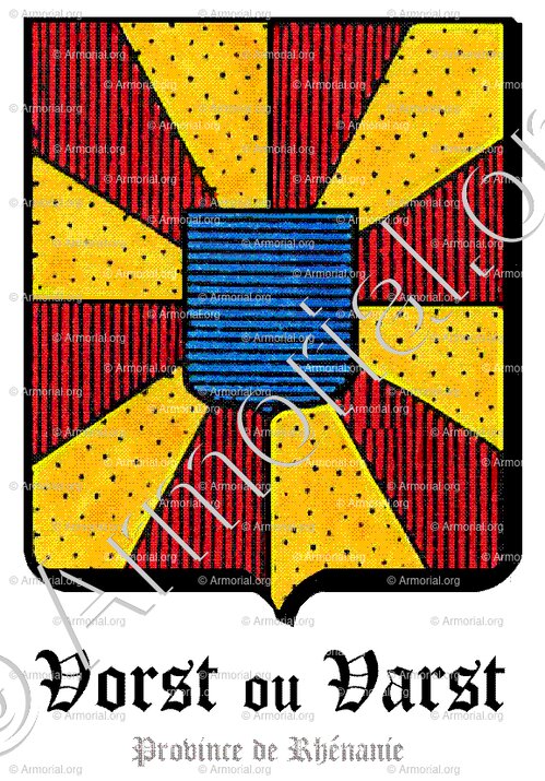 VORST ou VARST_Province de Rhénanie._Allemagne