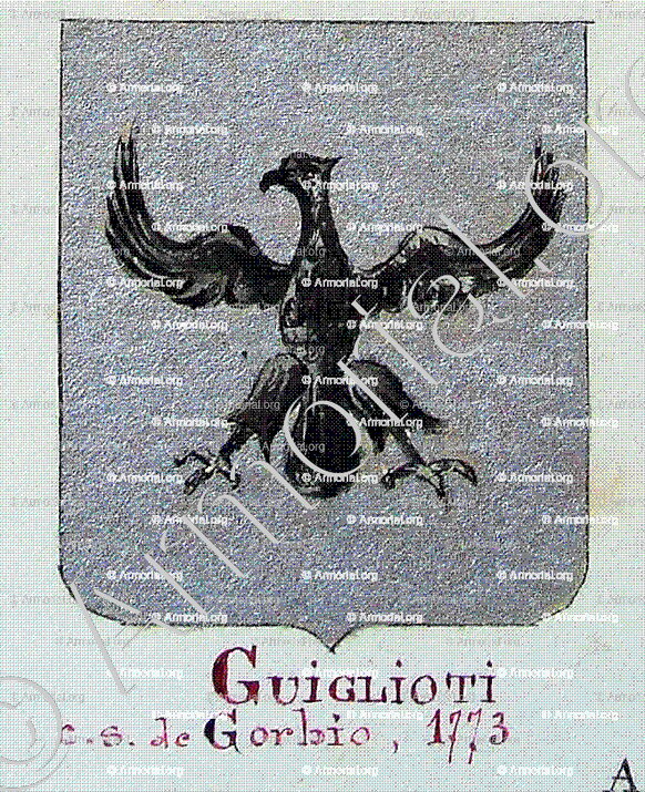 GUIGLIOTI (de Gorbio)_Armorial Nice. (J. Casal, 1903) (Bibl. mun. de Nice)_France (1)