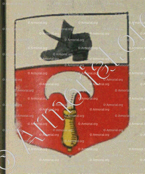 La Communauté des Cordonniers de la ville d'Anviller (Angviller) (Alsace)_Blason enregistré sous le règne de Louis XIV_France 