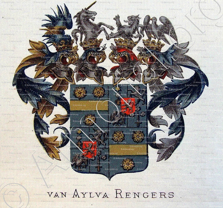 Van AYLVA RENGERS_Wapenboek van den Nederlandschen Adel door J.B.Rietstap 1883 1887_Nederland