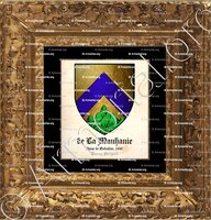 cadre-ancien-or-de LA MANHANIE_Dame de Nadaillac, 1440. Quercy, Périgord._France.