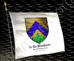drapeau-de LA MANHANIE_Dame de Nadaillac, 1440. Quercy, Périgord._France.