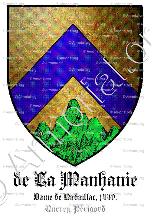 de LA MANHANIE_Dame de Nadaillac, 1440. Quercy, Périgord._France.