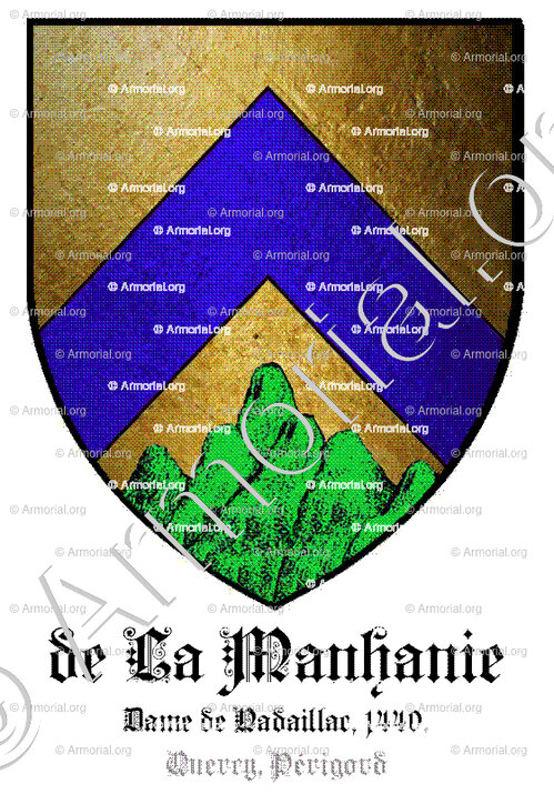 de LA MANHANIE_Dame de Nadaillac, 1440. Quercy, Périgord._France.