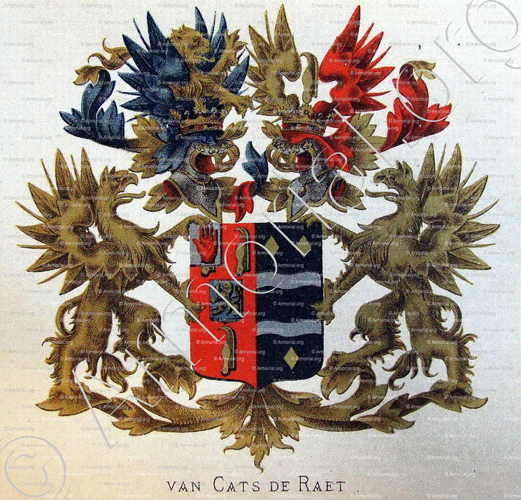 Van CATS de RAET_Wapenboek van den Nederlandschen Adel door J.B.Rietstap 1883 1887_Nederland