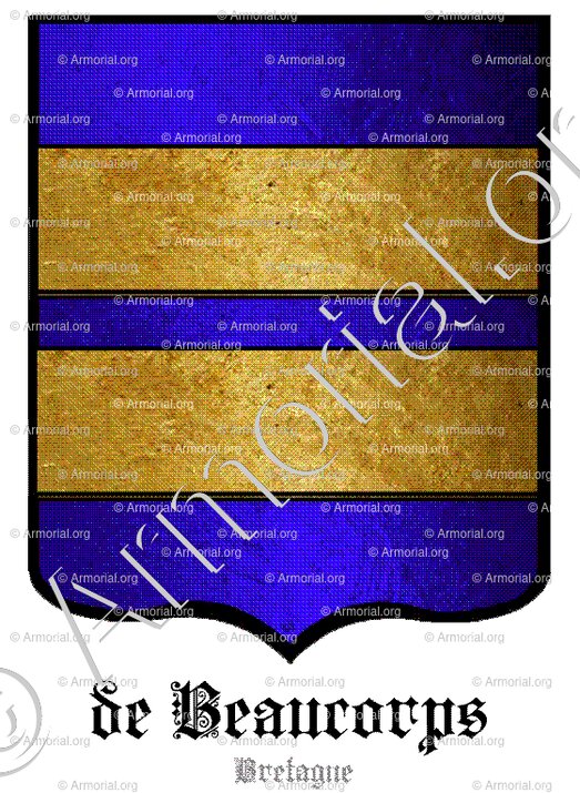 de BEAUCORPS_Anjou, Bretagne, Vendée, Beauce, Poitou._France