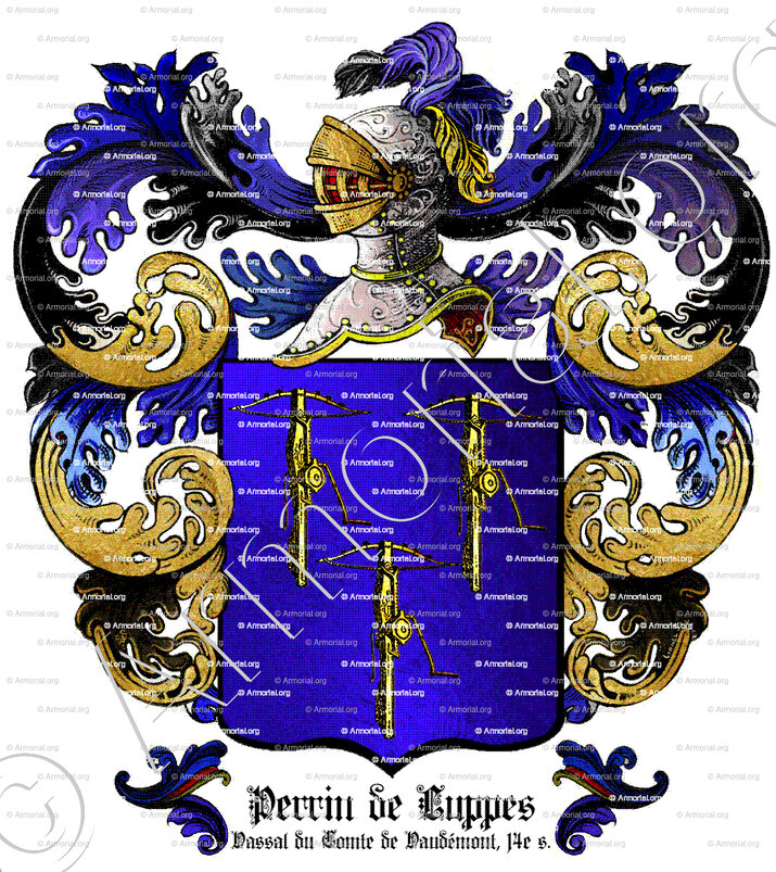 PERRIN de LUPPES_Vassal du Comte de Vaudémont, 14 e s._France (ii)