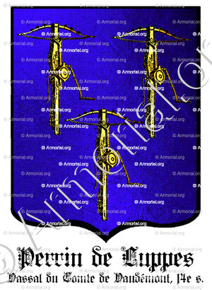 PERRIN de LUPPES_Vassal du Comte de Vaudémont, 14 e s._France (i)