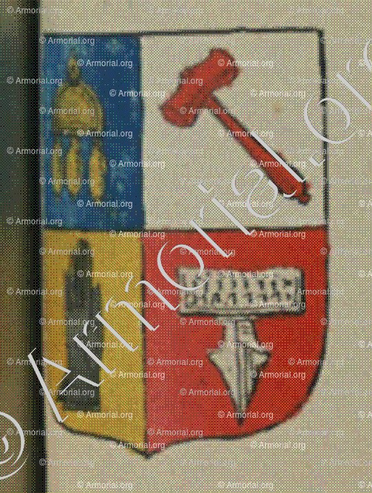 La Communauté des Gantiers de la ville de Landau (Alsace)_Blason enregistré sous le règne de Louis XIV_France 