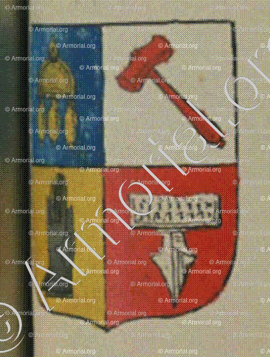 La Communauté des Gantiers de la ville de Landau (Alsace)_Blason enregistré sous le règne de Louis XIV_France 