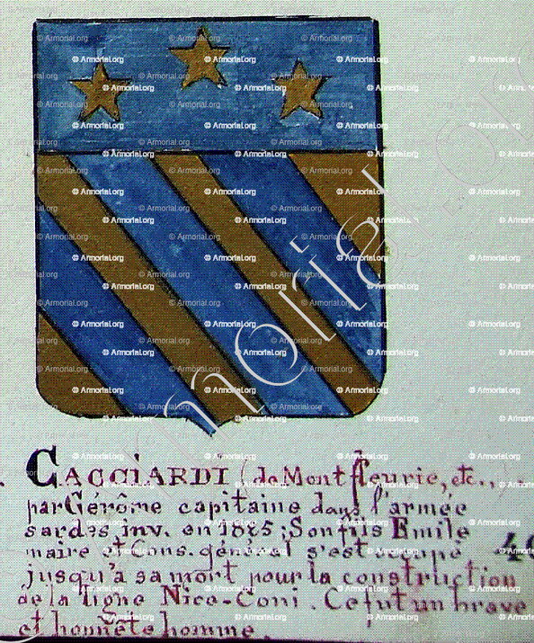 CACCIARDI (de Montfleurie)_Armorial Nice. (J. Casal, 1902) (Bibl. mun. de Nice)_France (i)