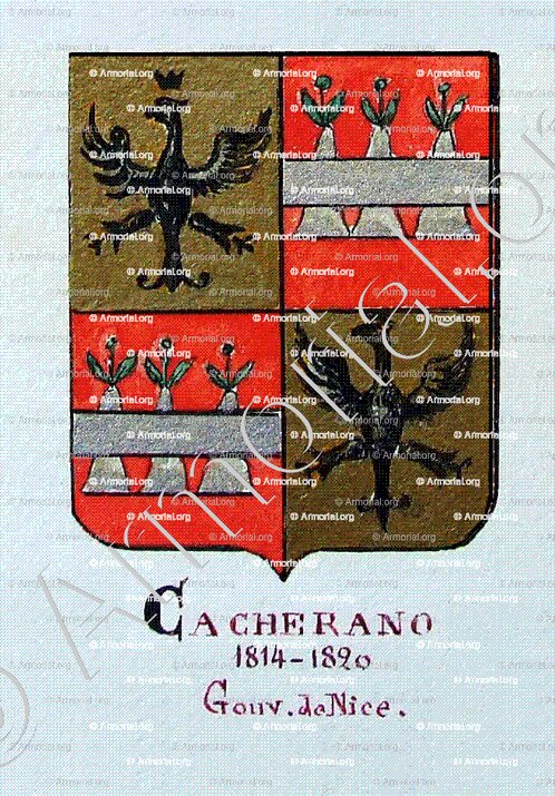 CACHERANO_Armorial Nice. (J. Casal, 1902) (Bibl. mun. de Nice)_France (i)