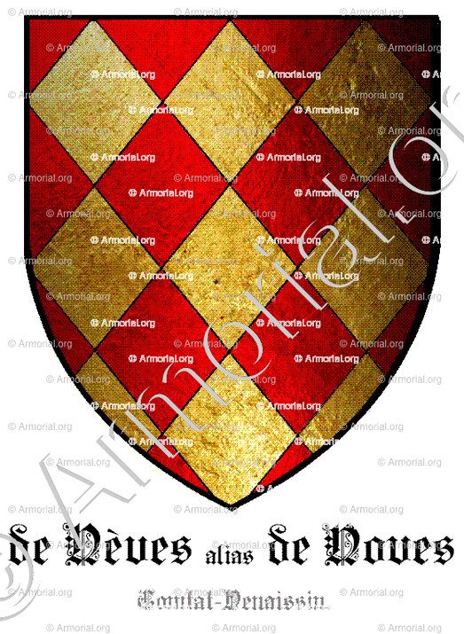 de NÉVES alias de NOVES_Comtat-Venaissin._France.