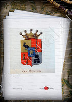 velin-d-Arches-Van MERLEN_Wapenboek van den Nederlandschen Adel door J.B.Rietstap 1883 1887_Nederland