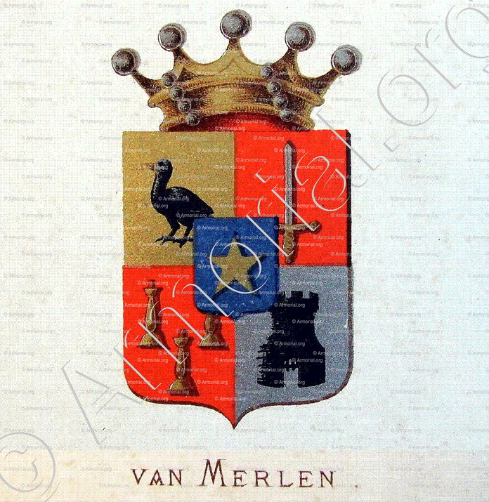Van MERLEN_Wapenboek van den Nederlandschen Adel door J.B.Rietstap 1883 1887_Nederland