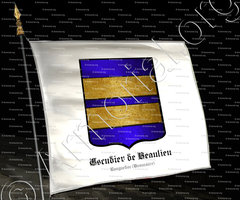 drapeau-ESCUDIER de BEAULIEU_Languedoc (Beaucaire)_France
