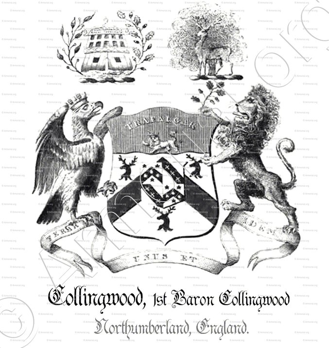 COLLINGWOOD_1st Baron Collingwood. Northumberland,_England