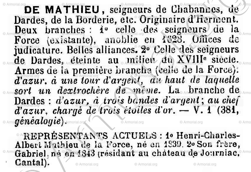 De MATHIEU
