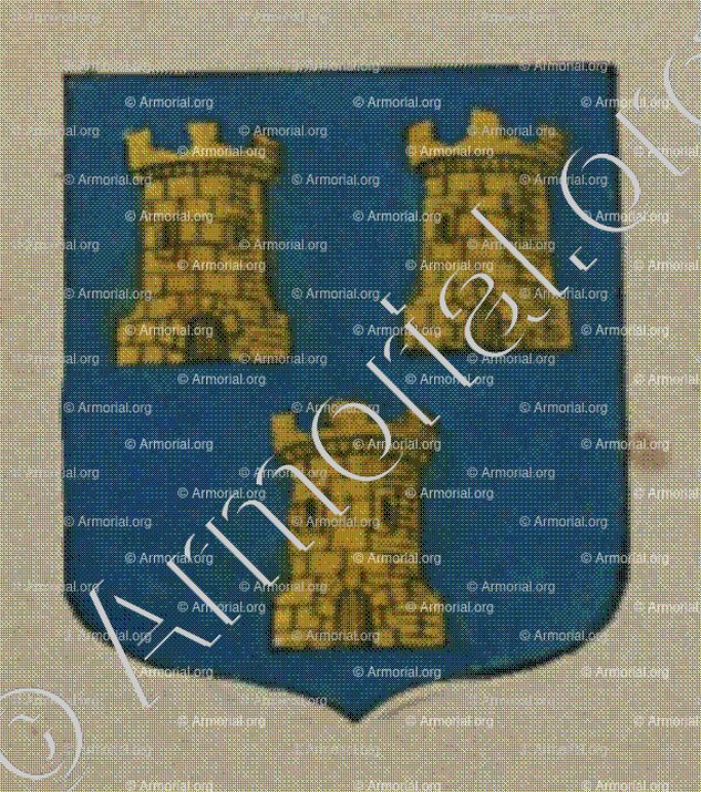 La Communauté des habitants de Chastenoy (Châtenois), Brignard et Dampierre (Alsace)_Blason enregistré sous le règne de Louis XIV_France 