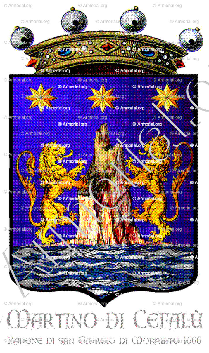 MARTINO di CEFALU'_Barone di San Giorgio di Morabito, 1666. Sicilia._Italia (i)