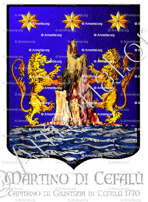 MARTINO di CEFALU'_Sicilia. Capitano di Giustizia in Cefalù,1770._Italia (i)