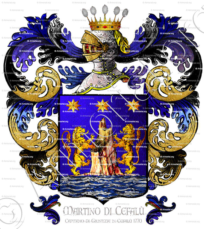 MARTINO di CEFALU'_Sicilia. Capitano di Giustizia in Cefalù,1770._Italia (ii)