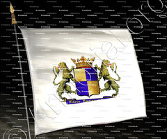 drapeau-SAINTE MARIE d'AGNEAUX_Ancienne chevalerie de Normandie. Au XVe s. d'Agneaux._Royaume de France (i)