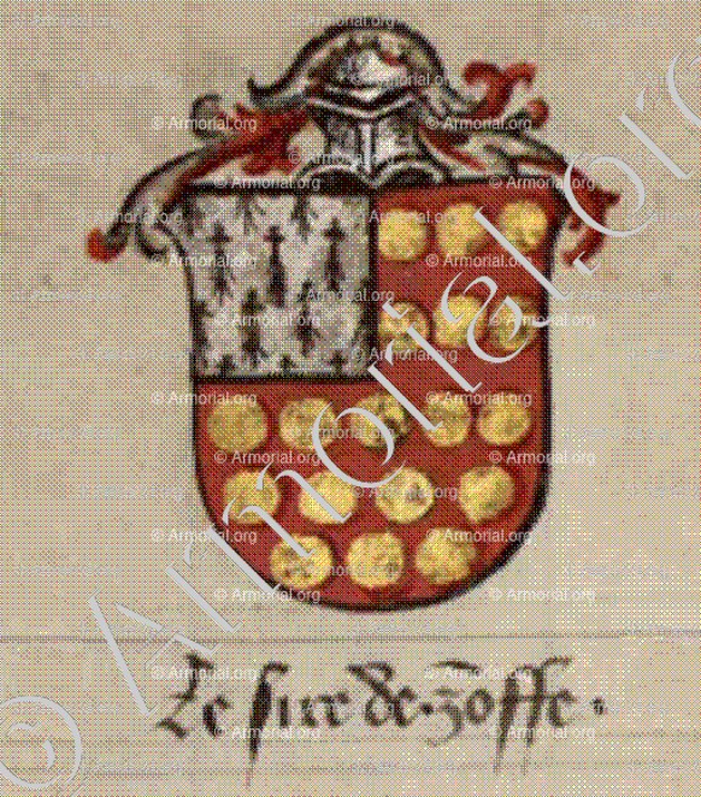 ZOFFE  (ZOFFER)_Armorial universel de l’Occident médiéval (XVe s,)_Europe ()