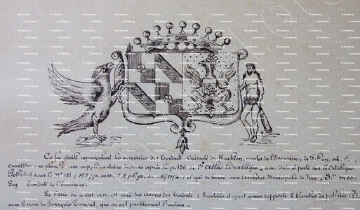 CAISSOLI de ROUBION comte de l'Escarène, de Falicon