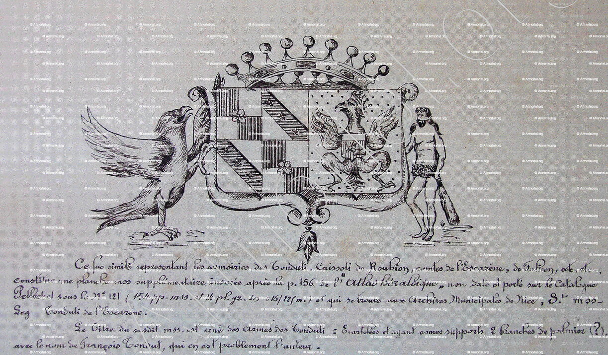 CAISSOLI de ROUBION comte de l'Escarène, de Falicon_Armorial Nice. (J. Casal, 1902) (Bibl. mun. de Nice)_France (Tonduti et C. de R.) (i)