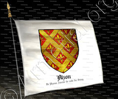 drapeau-ALZON_De Alzono, famille de robe du Velay_France