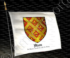 drapeau-ALZON_De Alzono, famille de robe du Velay_France