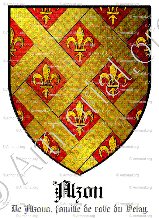 ALZON_De Alzono, famille de robe du Velay_France