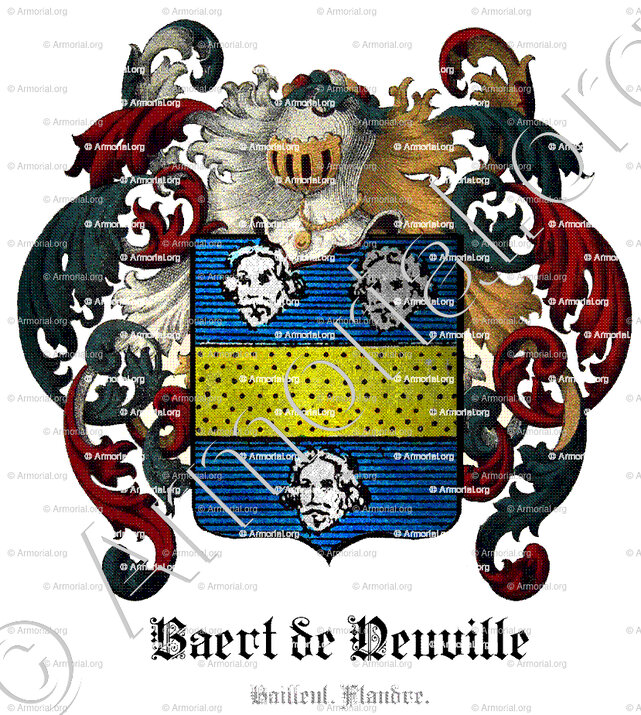 BAERT de NEUVILLE_Bailleul, Flandre._France Belgique..