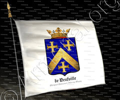drapeau-de NEUFVILLE_Marquis d'Halincourt, Villeroy, Magny. Normandie._France ()