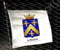 drapeau-de NEUFVILLE_Marquis d'Halincourt, Villeroy, Magny. Normandie._France ()