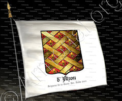 drapeau-d'ALZON_Seigneur de la Coste (Velay). maintenu noble en 1668, élection d'Issoire._France