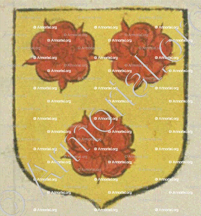ROGER (La Rochelle)_Blason enregistré sous le règne de Louis XIV._France