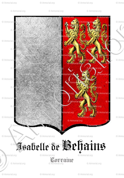 Isabelle de BEHAINS (de) ou BEHAIN(S)_Lorraine_France (2)