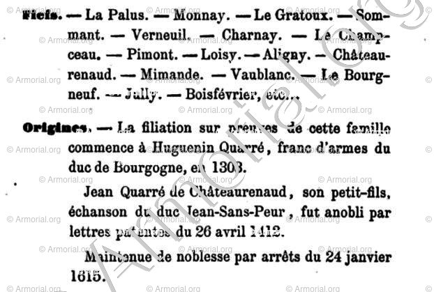 QUARRE de CHAMPVIGY