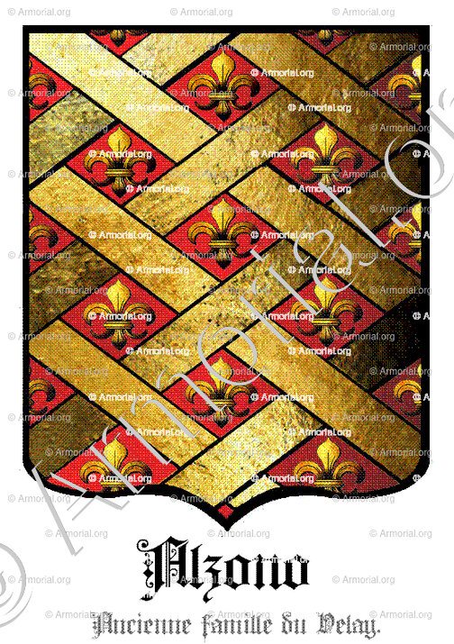 ALZONO_Ancienne famille du Velay._France
